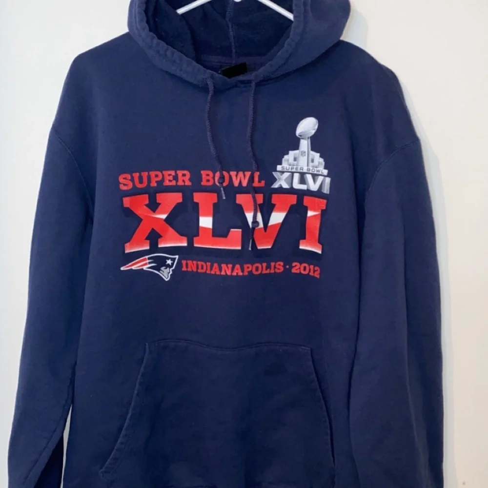 Pre-owned Reebok Super‎ Bowl 46 Patriots Hoodie